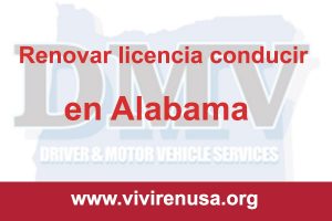 renovar licencia de conducir en Alabama